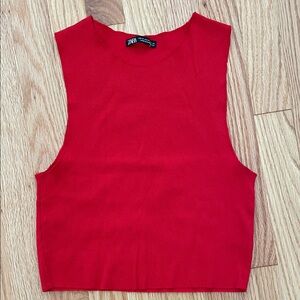 Zara like new RED top
